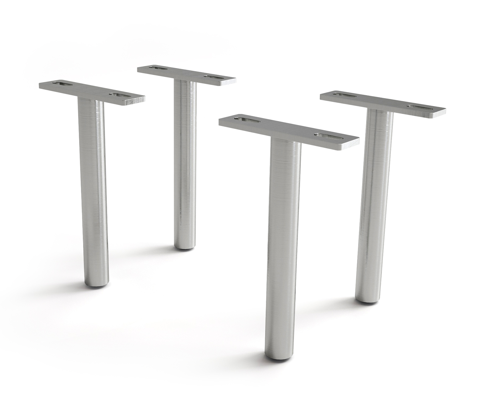 Láb kerek rozsdamentes acél 20 cm 4 darabos szett