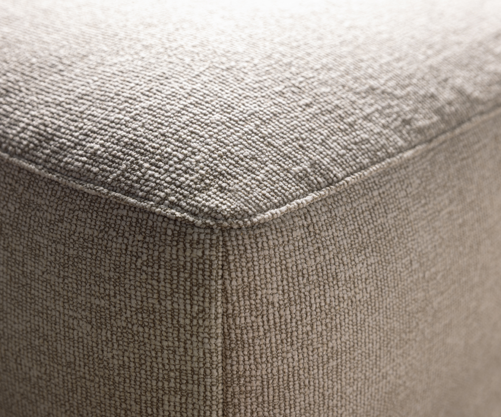 Nagy kanapé Freestyle 280x110 cm szövött szövet puha bézs varrással - Image 5