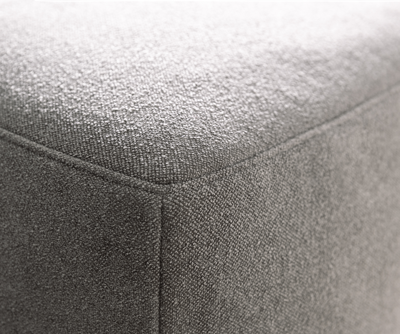 Nagy kanapé Freestyle 280x110 cm strukturált szövet puha szürke varrás - Image 5