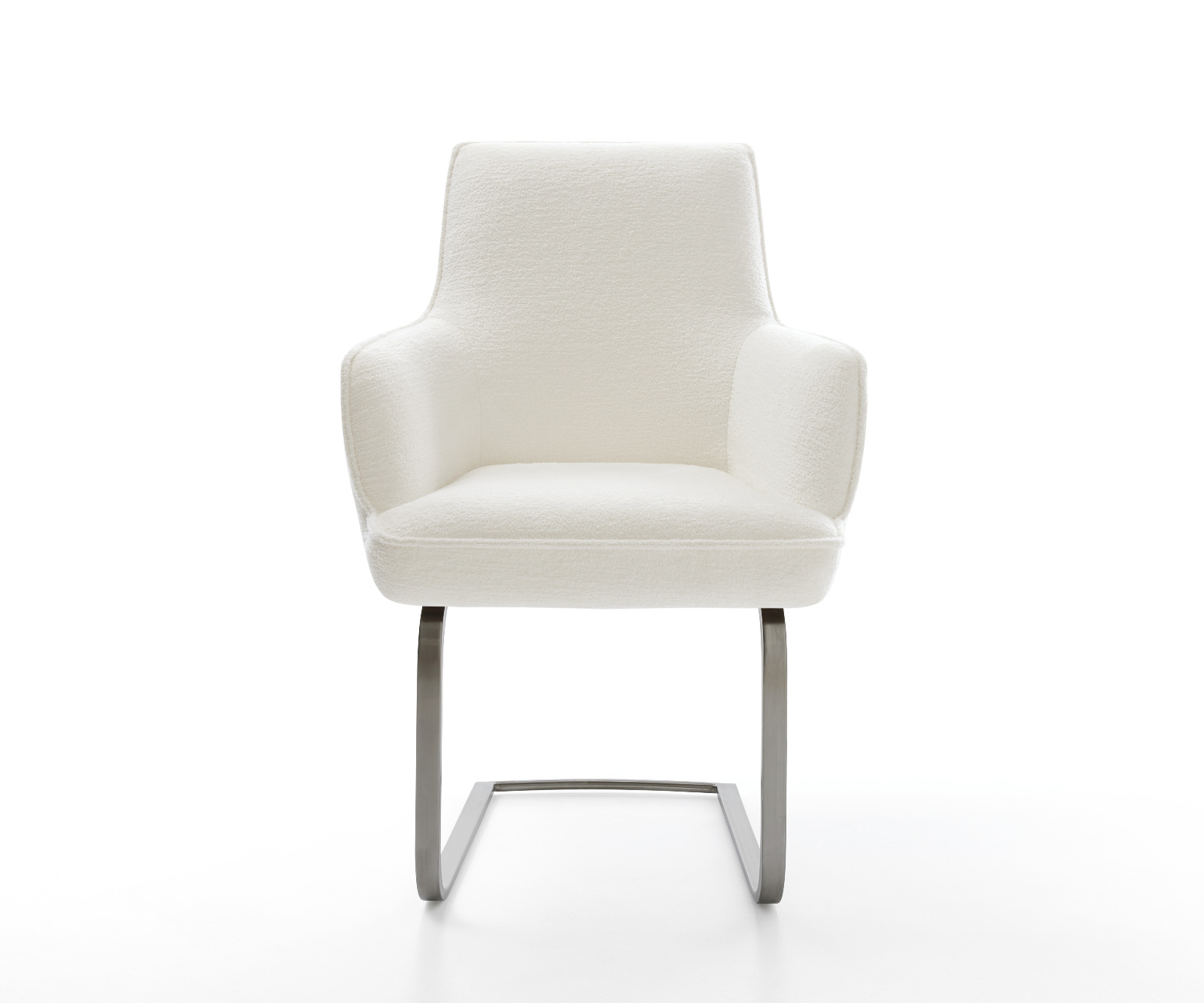 Étkezőszék Heira-Flex karfás bouclé puha bézs étkezőszék lapos grafit zsákrugós - Image 2