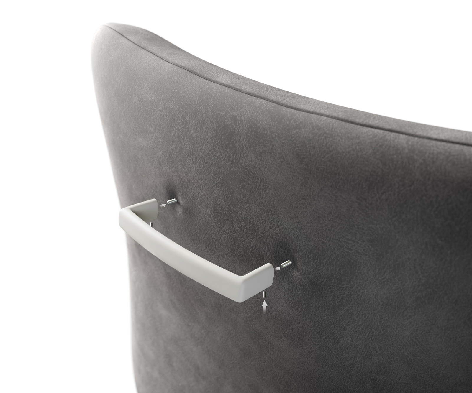 Székfogantyú Flex laposacél fehér - Image 3