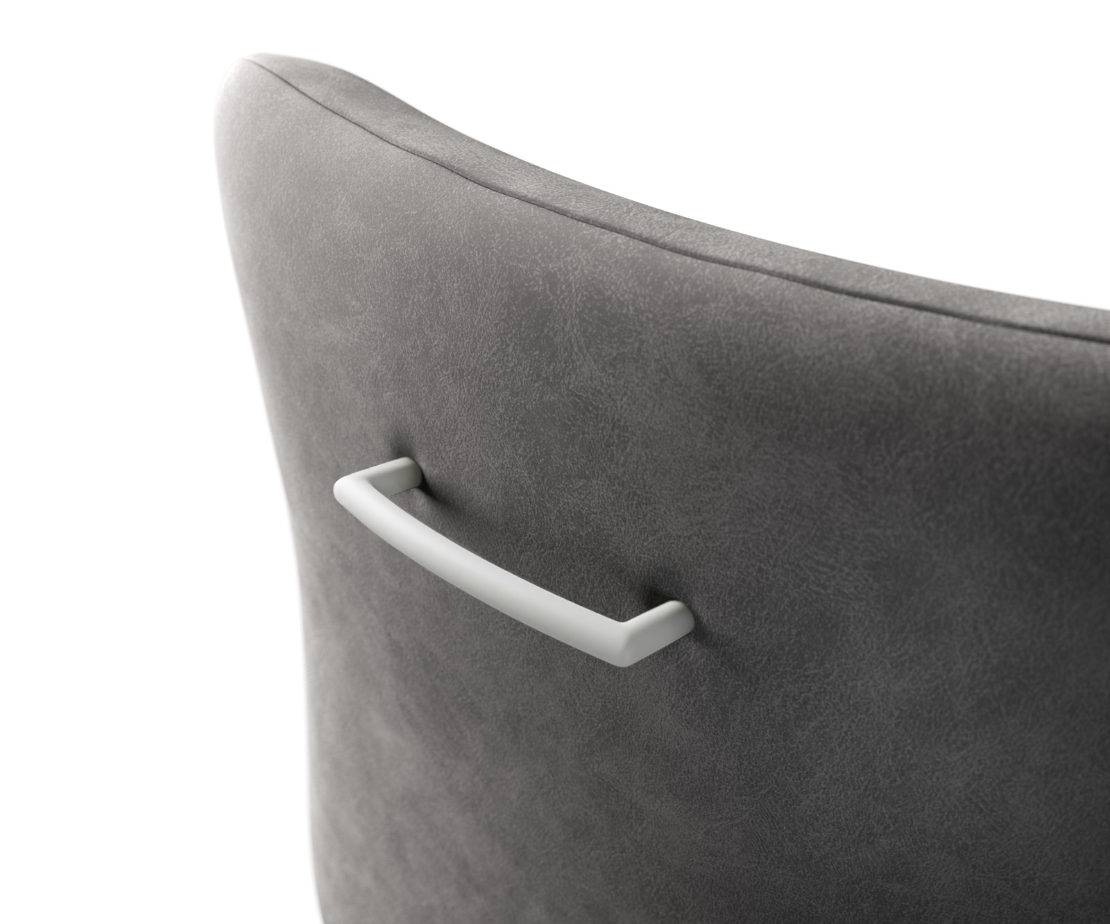 Székfogantyú Flex kerek fém fehér