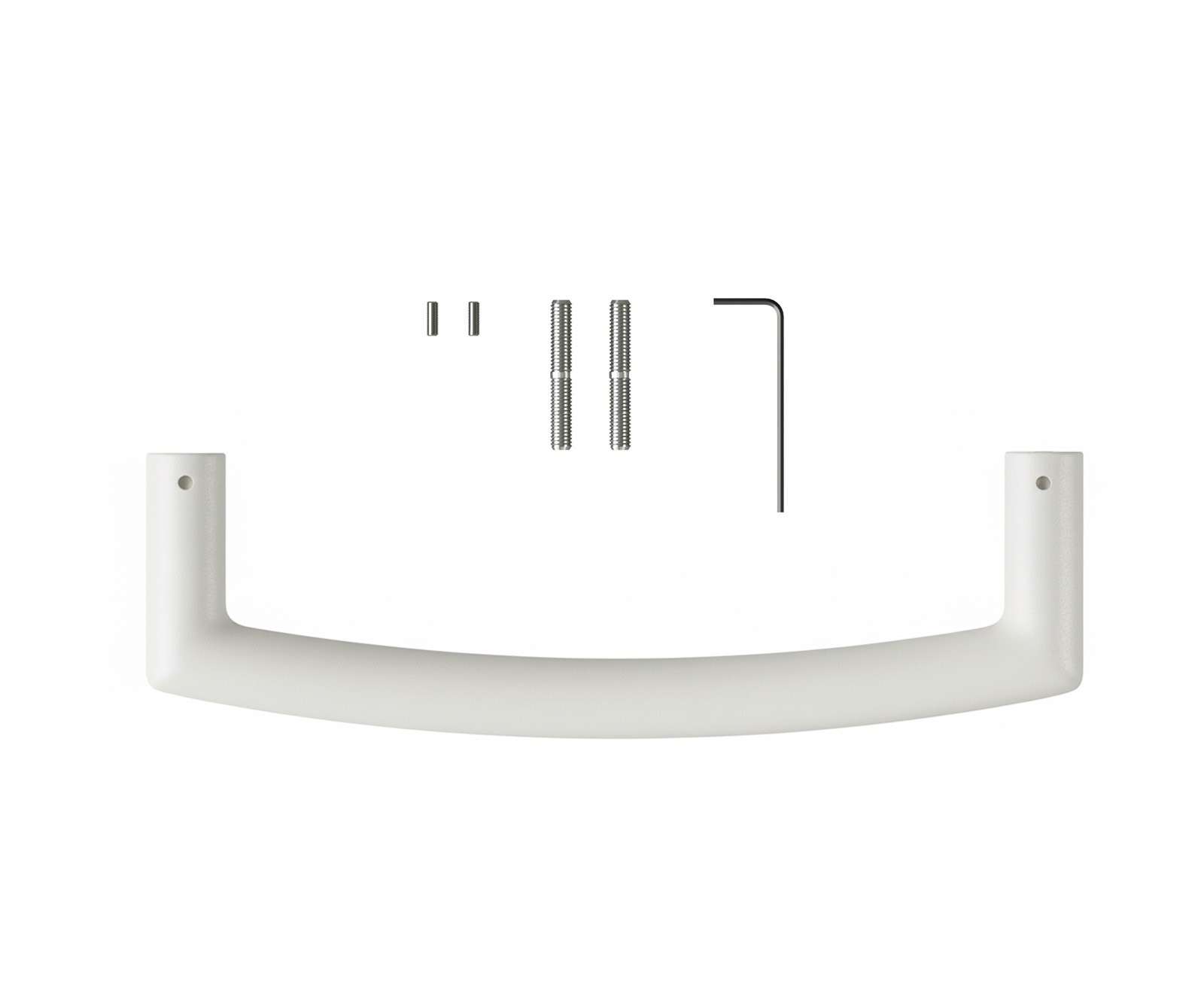 Székfogantyú Flex kerek fém fehér - Image 2