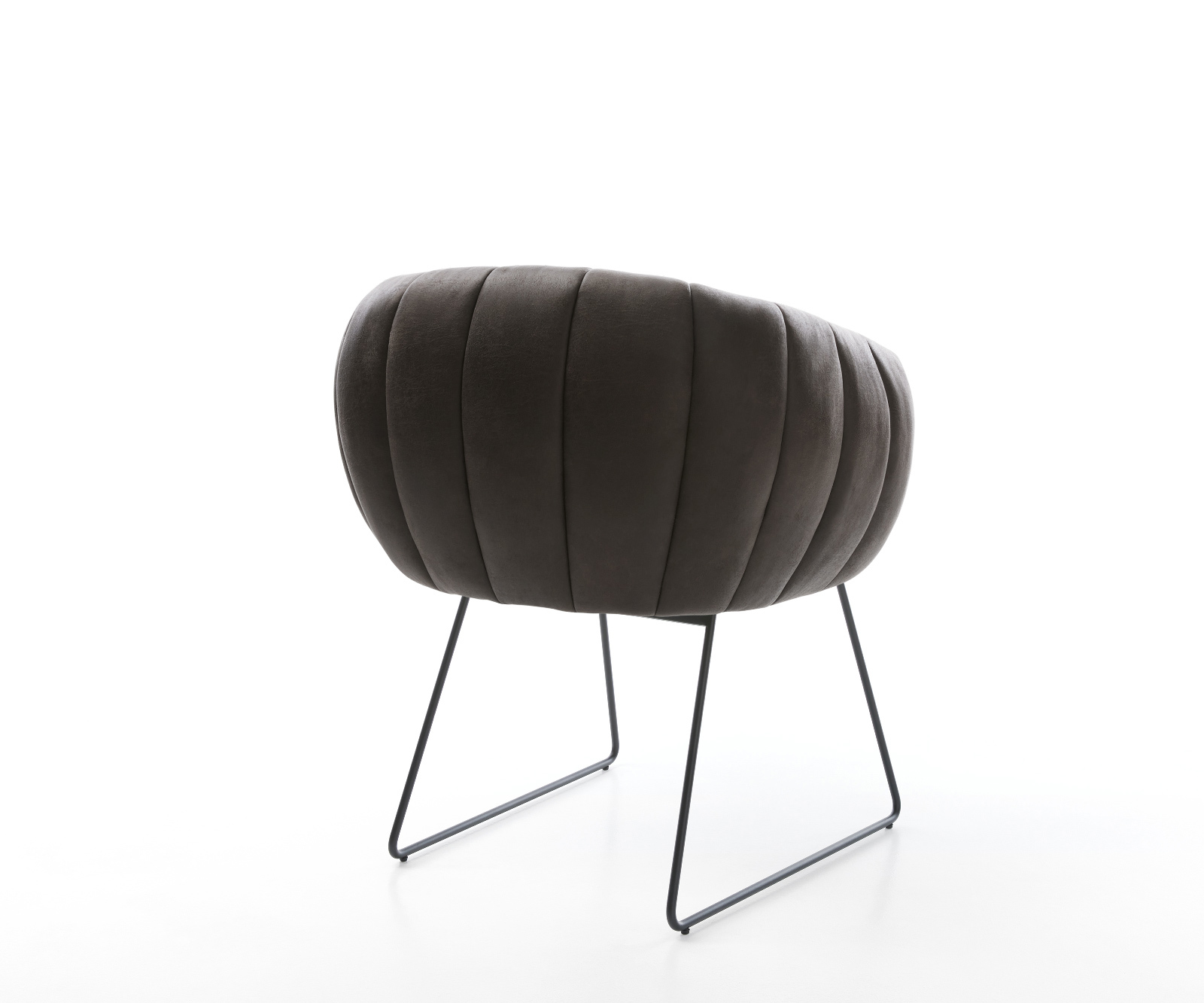 Étkezőszék Jada-Flex mikroszálas antracit vintage fekete vékony láb zsákrugó - Image 5