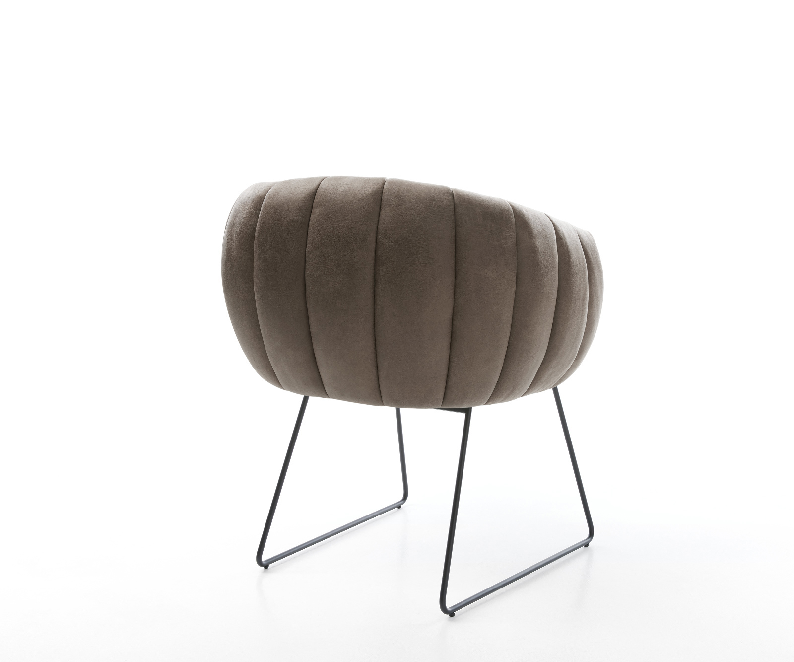 Étkezőszék Jada-Flex mikroszálas taupe vintage vékony láb fekete zsákrugó - Image 5