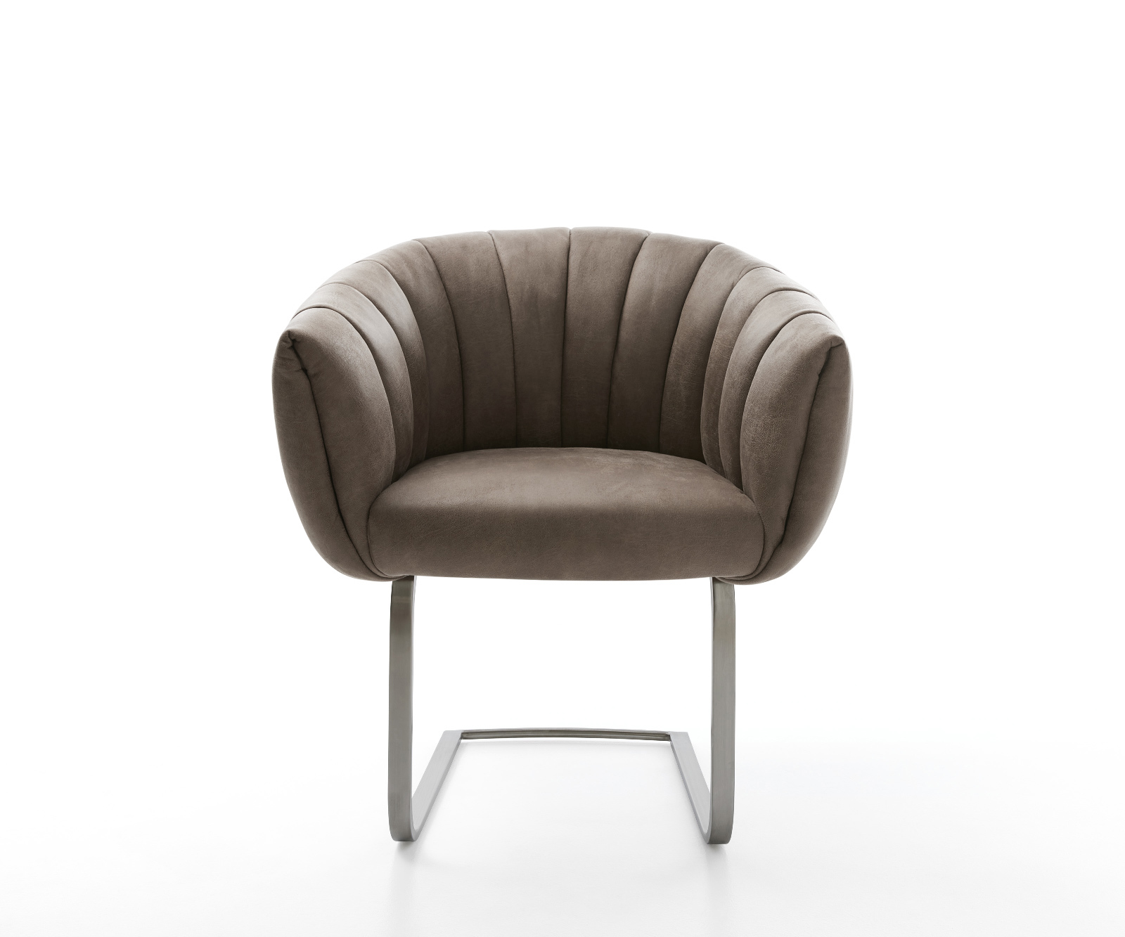 Étkezőszék Jada-Flex mikroszálas taupe vintage konzolos lapos antracit zsákrugó - Image 2