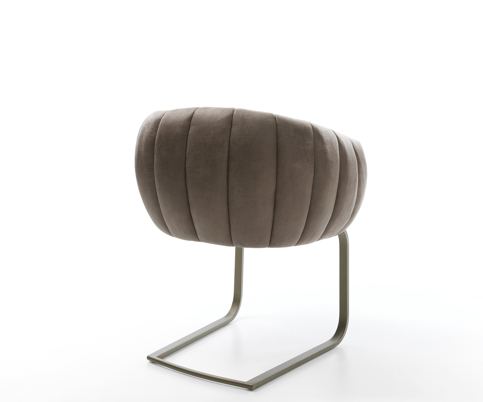 Étkezőszék Jada-Flex mikroszálas taupe vintage konzolos lapos titán színű hatású zsákrugós ülőfelület - Image 5