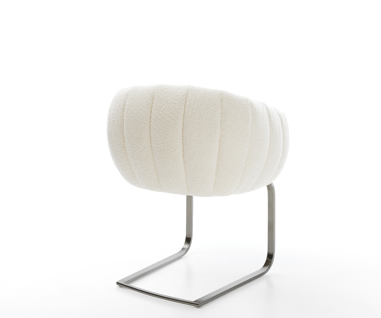 Étkezőszék Jada-Flex bouclé fehér konzolos lapos antracit zsákrugós - Image 5