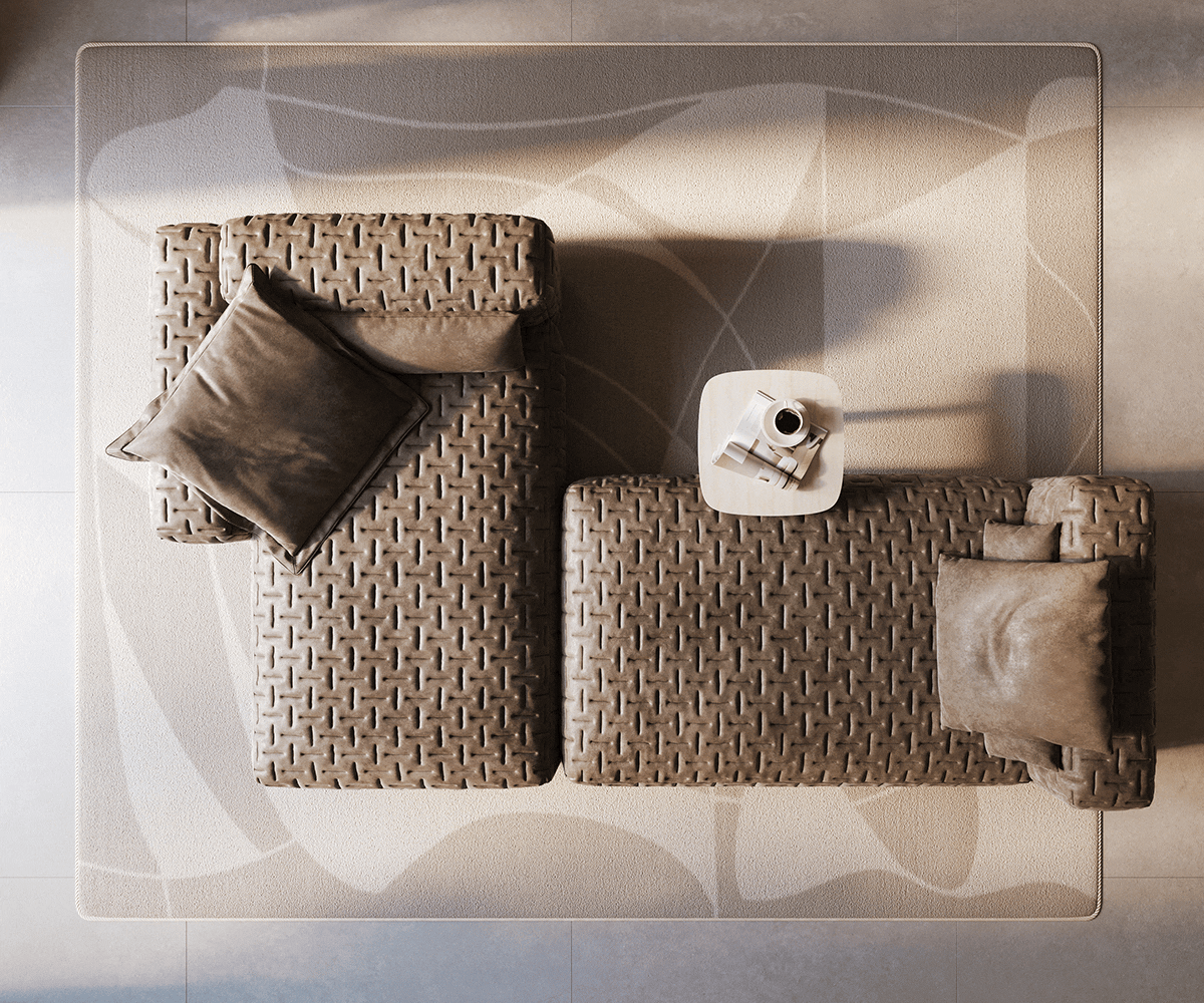 Sarokkanapé Freestyle 310x200 cm mikroszálas taupe vintage steppelt - Image 6