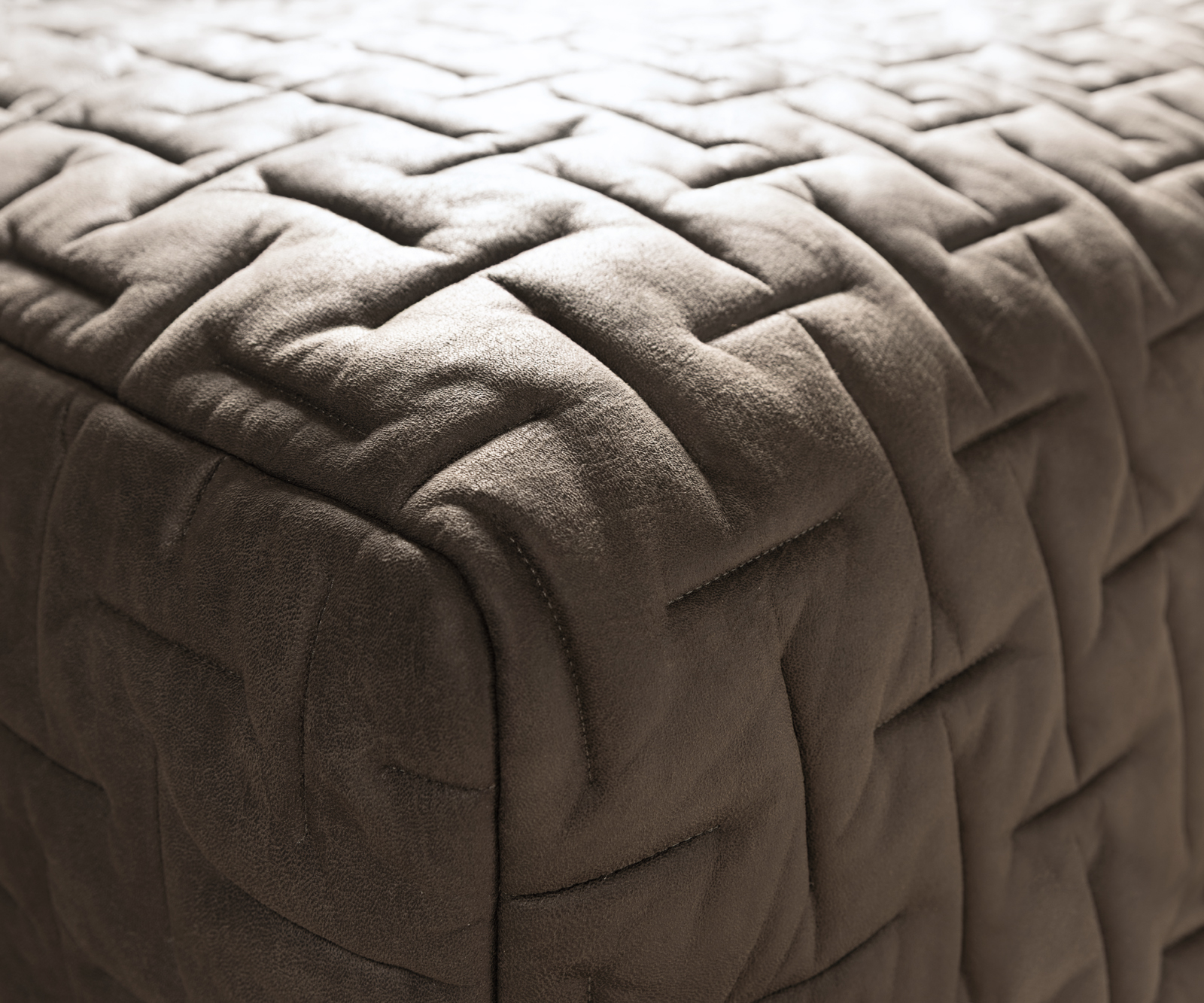 Sarokkanapé Freestyle 310x200 cm mikroszálas taupe vintage steppelt - Image 5