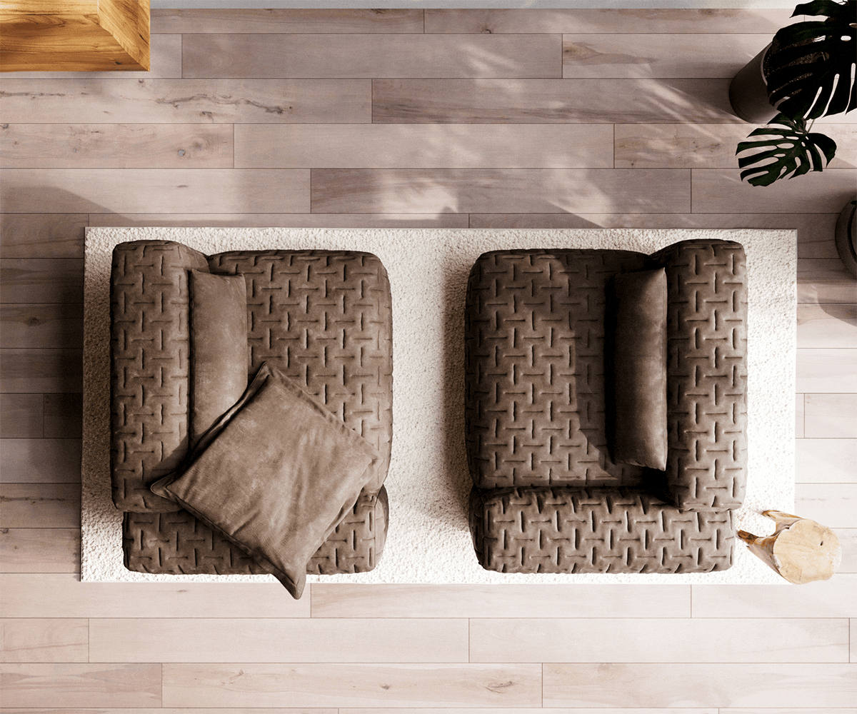 Nagy kanapé Freestyle 280x110 cm mikroszálas taupe vintage steppelt - Image 6