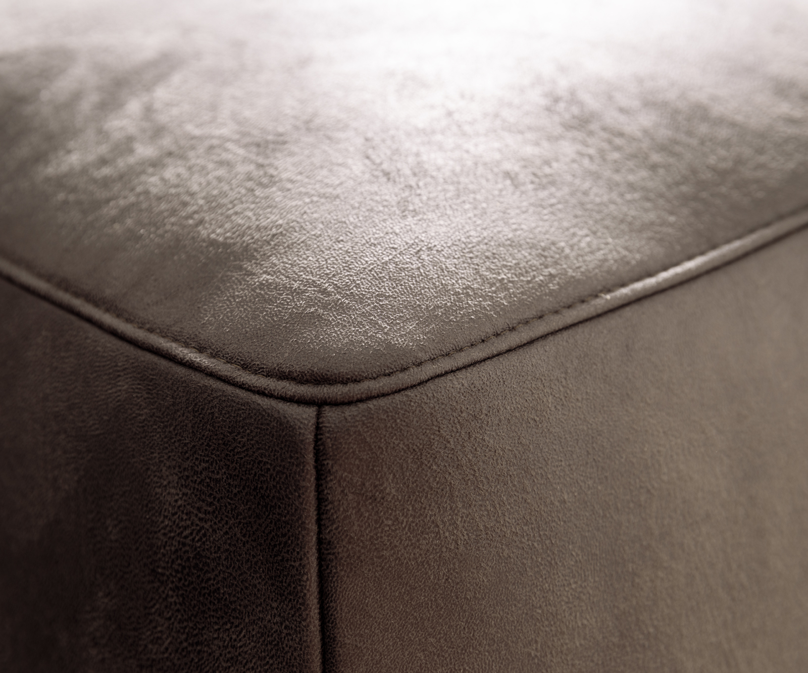 Nagy kanapé Freestyle 280x110 cm mikroszálas taupe vintage takaróvarrás - Image 5