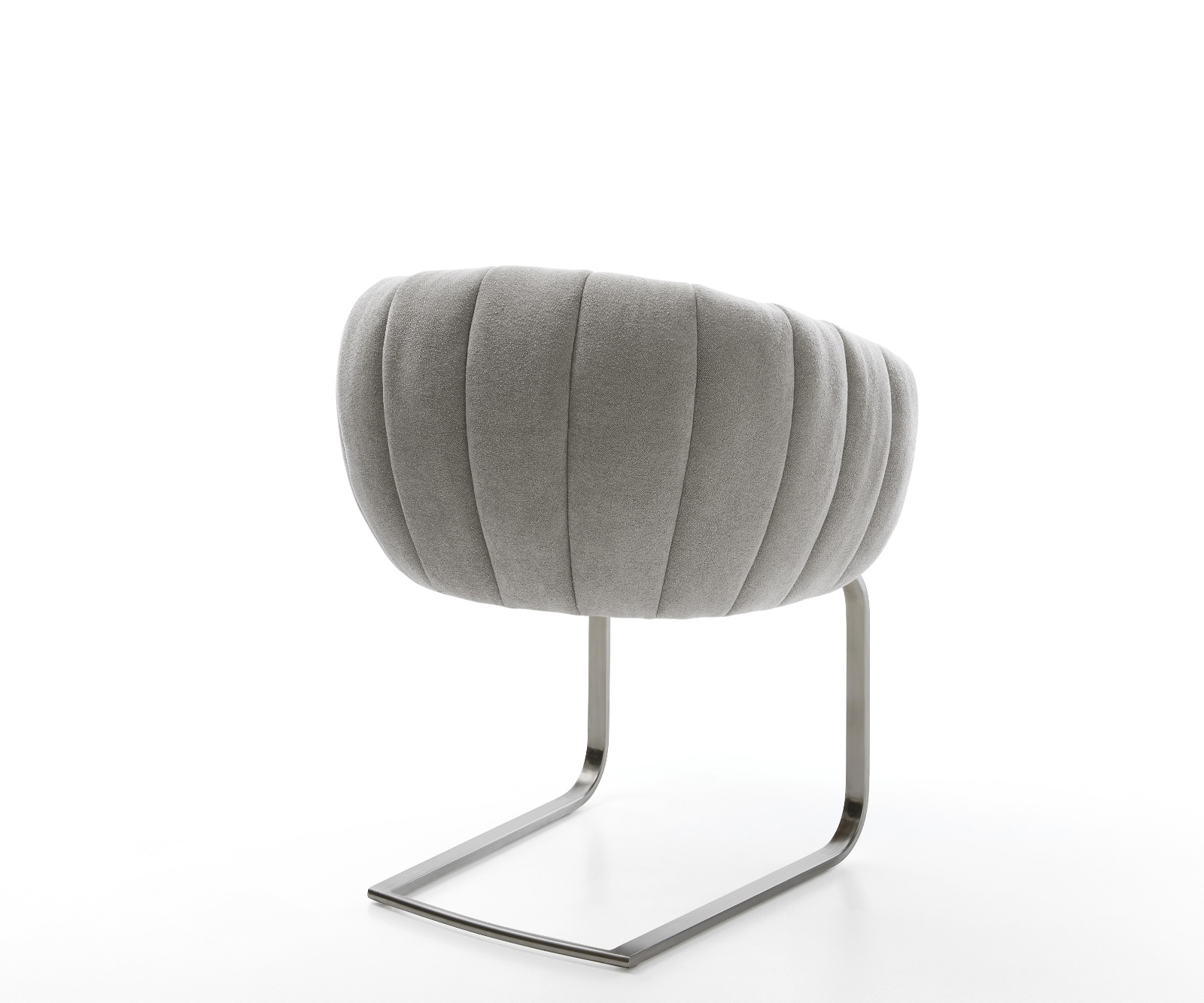 Étkezőszék Jada-Flex strukturált szövet puha szürke konzolos lapos grafit zsákrugós - Image 5