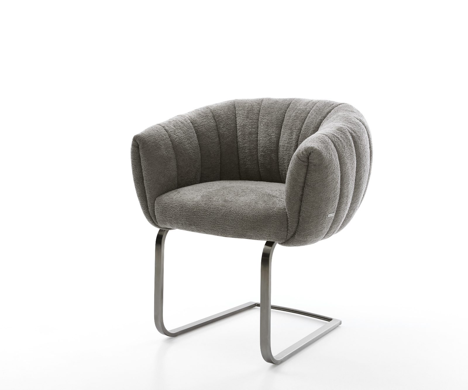 Étkezőszék Jada-Flex bouclé puha sötét bézs étkezőszék lapos antracit zsákrugó