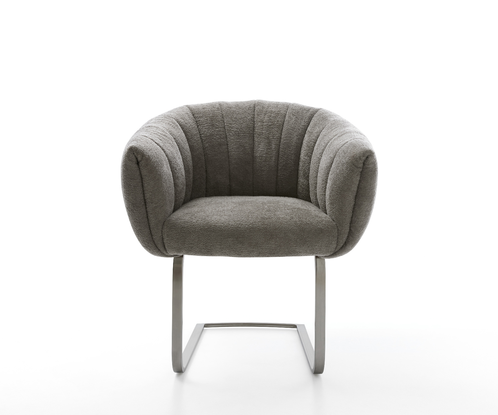 Étkezőszék Jada-Flex bouclé puha sötét bézs étkezőszék lapos antracit zsákrugó - Image 2