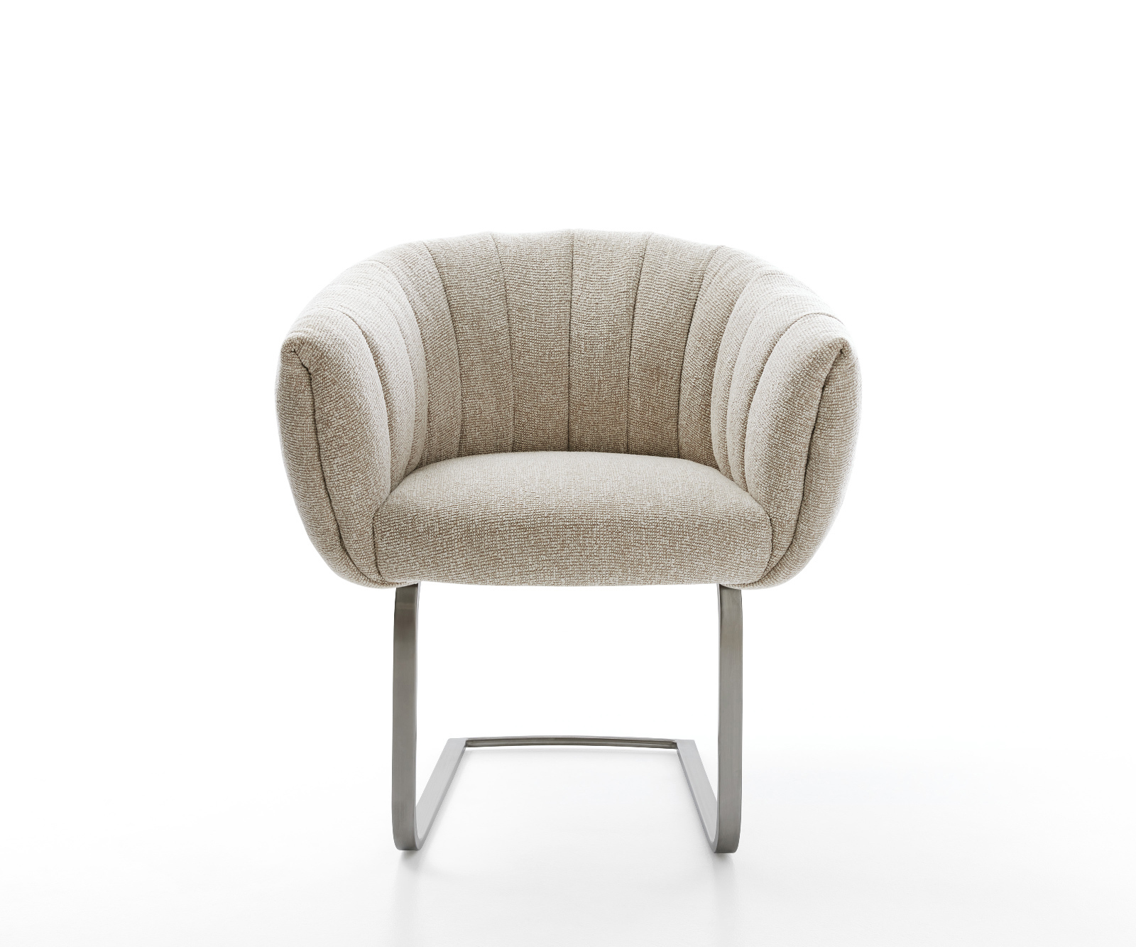 Étkezőszék Jada-Flex szövött szövet puha bézs konzolos lapos antracit zsákrugó - Image 2