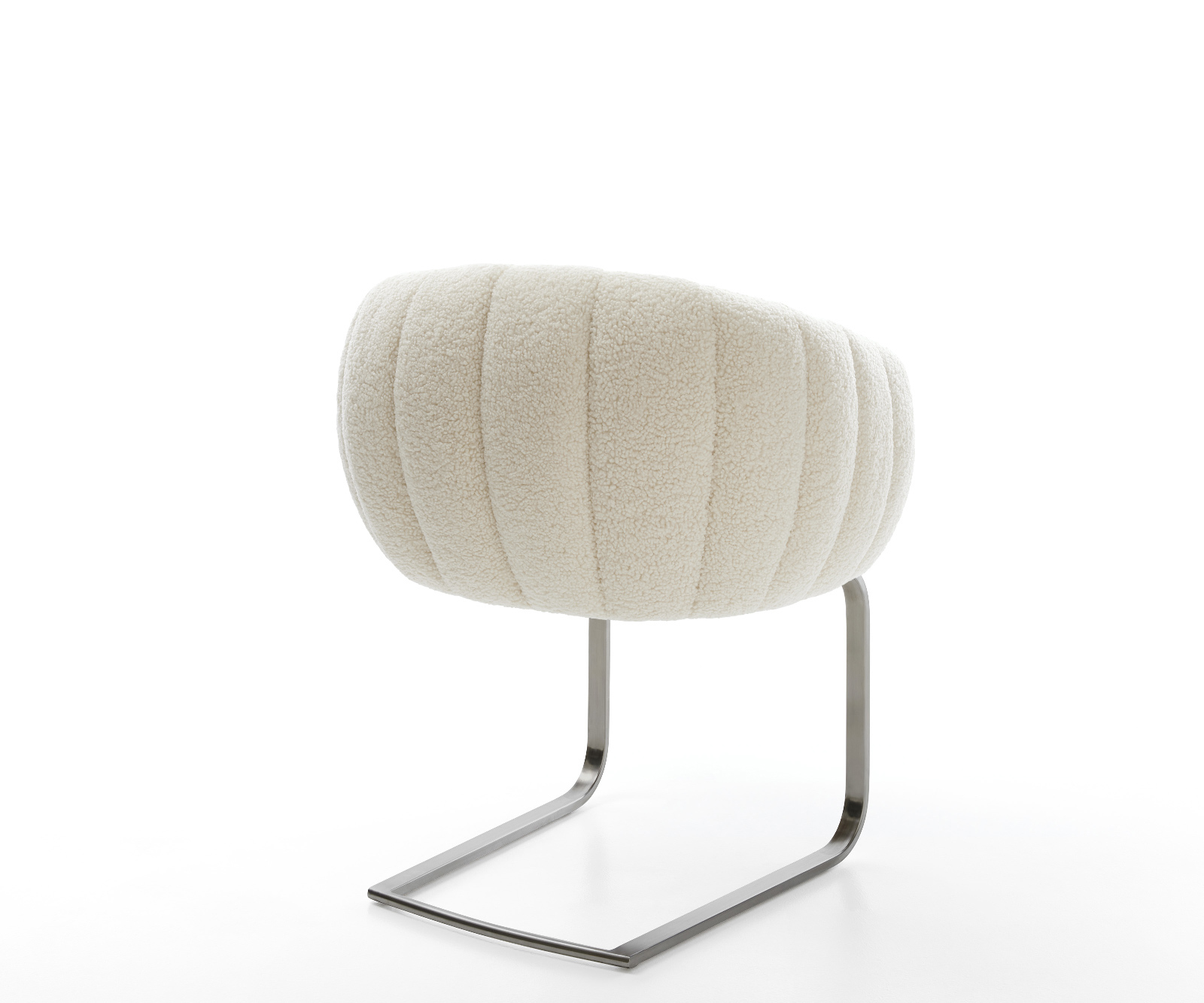 Étkezőszék Jada-Flex teddy szövet bézs konzolos lapos antracit zsákrugós - Image 5