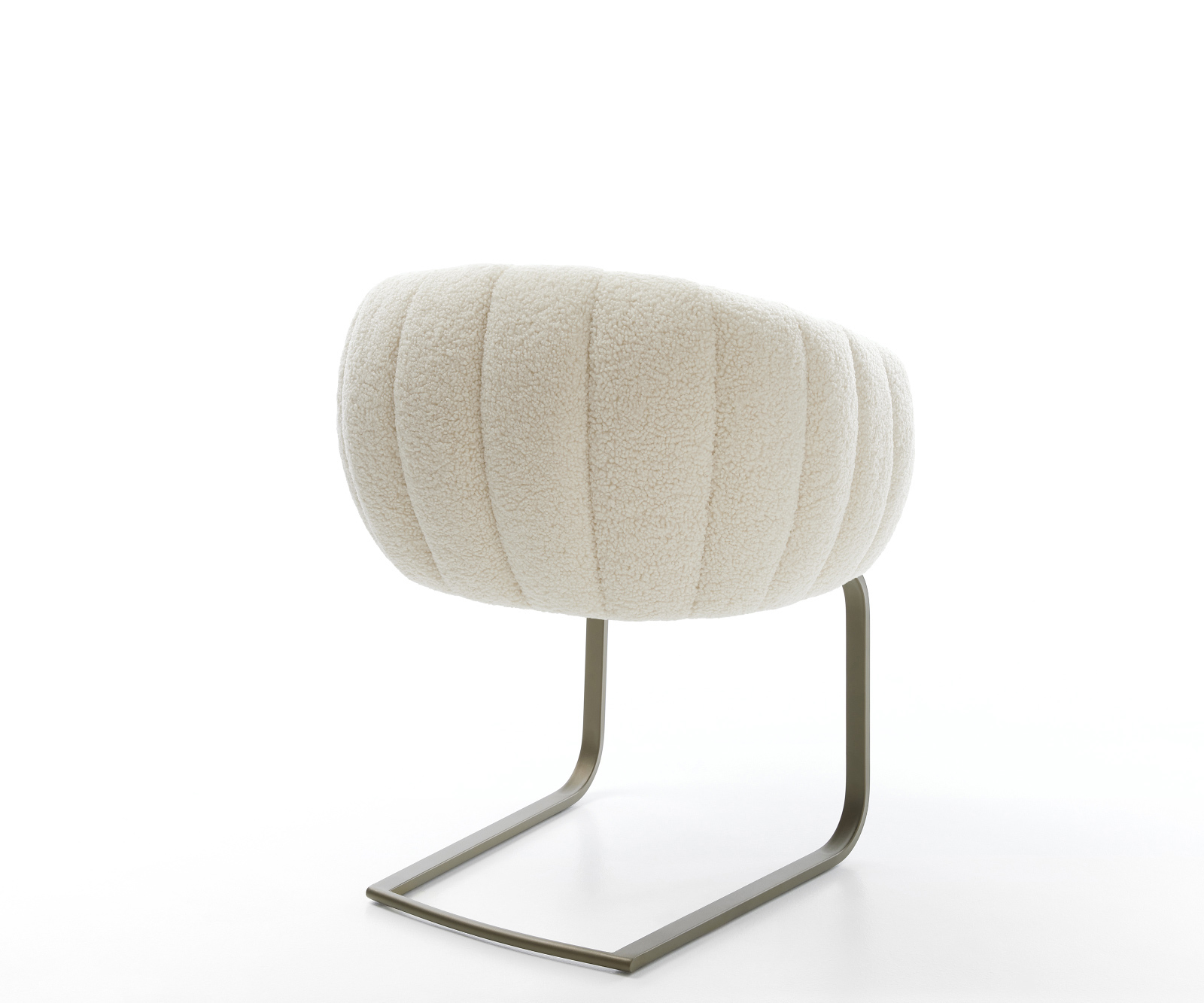 Étkezőszék Jada-Flex teddy szövet bézs konzolos lapos láb titán színű hatású zsákrugós - Image 5