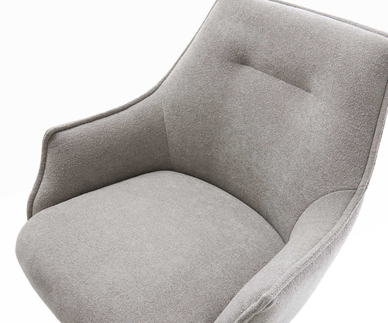 Bárszék Alja-Flex strukturált szövet puha szürke forgatható magasságban állítható fém fehér zsákrugó - Image 4