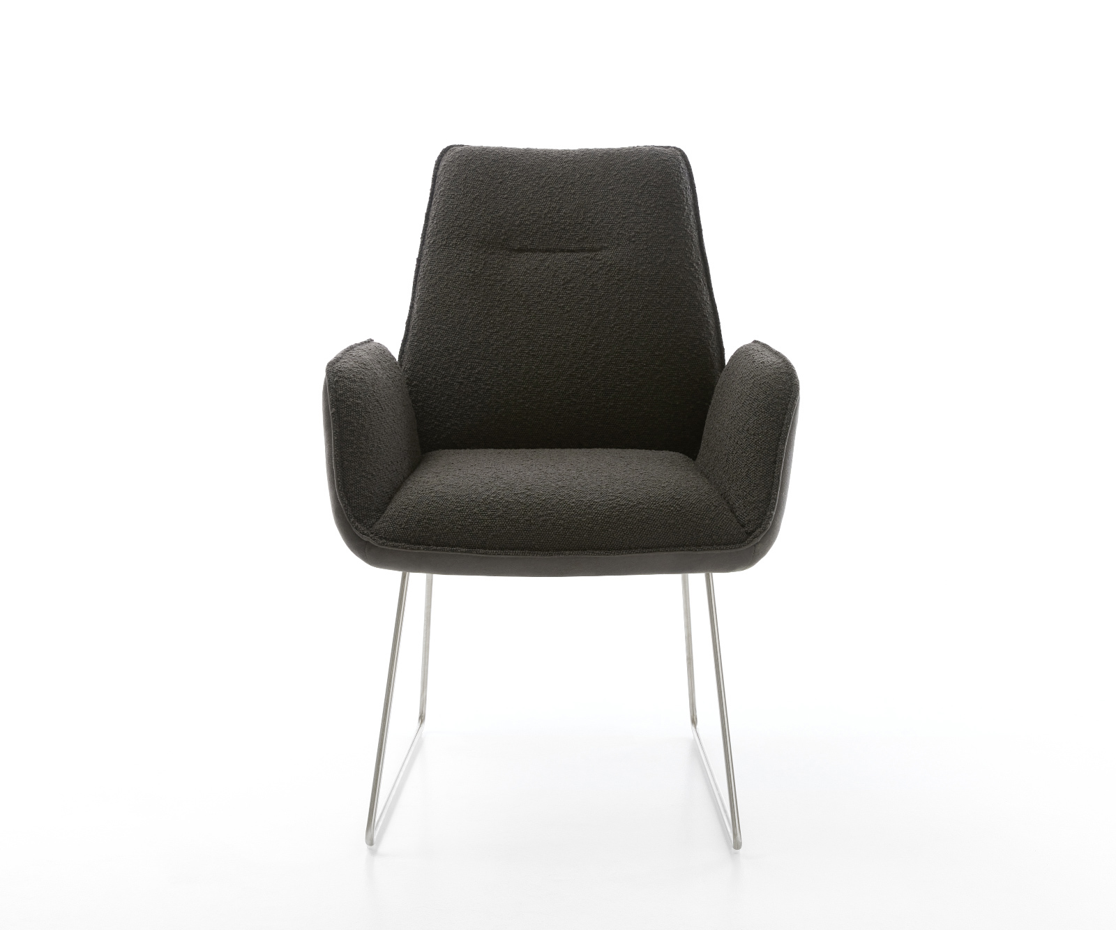 Étkezőszék Zoa-Flex vegyes anyagok fekete vékony láb rozsdamentes acél zsákrugó - Image 2