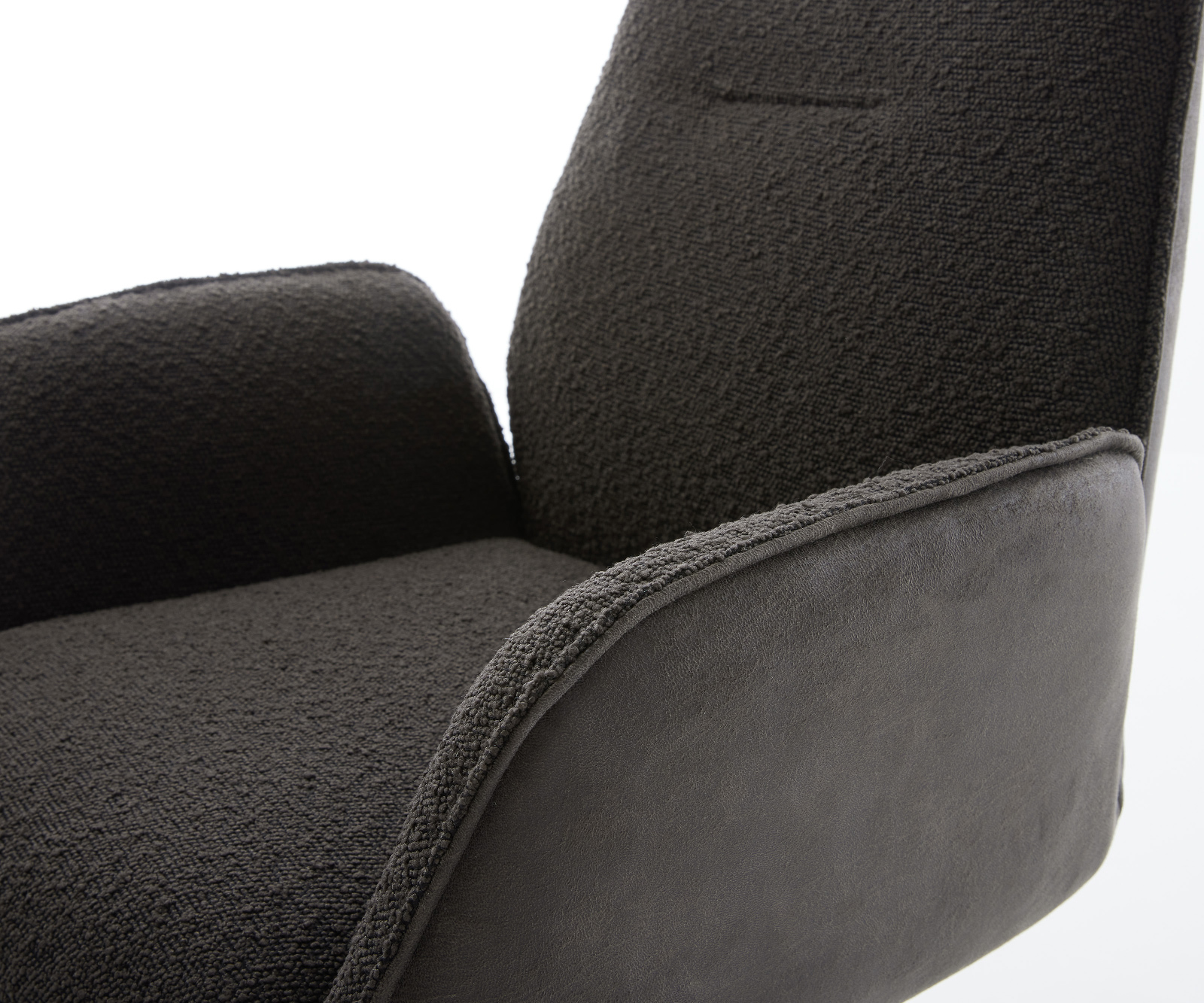 Étkezőszék Zoa-Flex vegyes anyagok fekete vékony láb fekete zsákrugó - Image 4