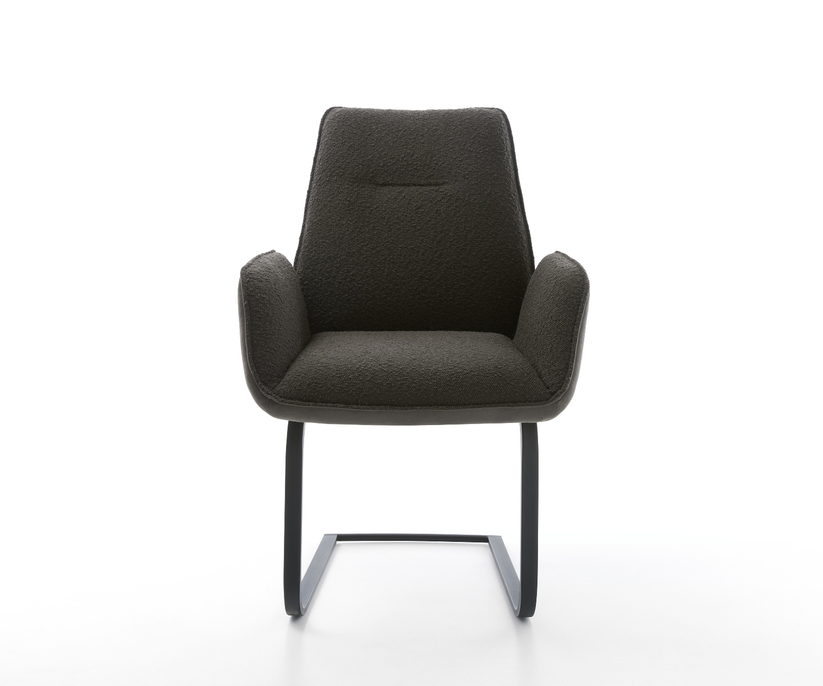 Étkezőszék Zoa-Flex vegyes anyagok fekete konzolos láb lapos fekete zsákrugós - Image 2