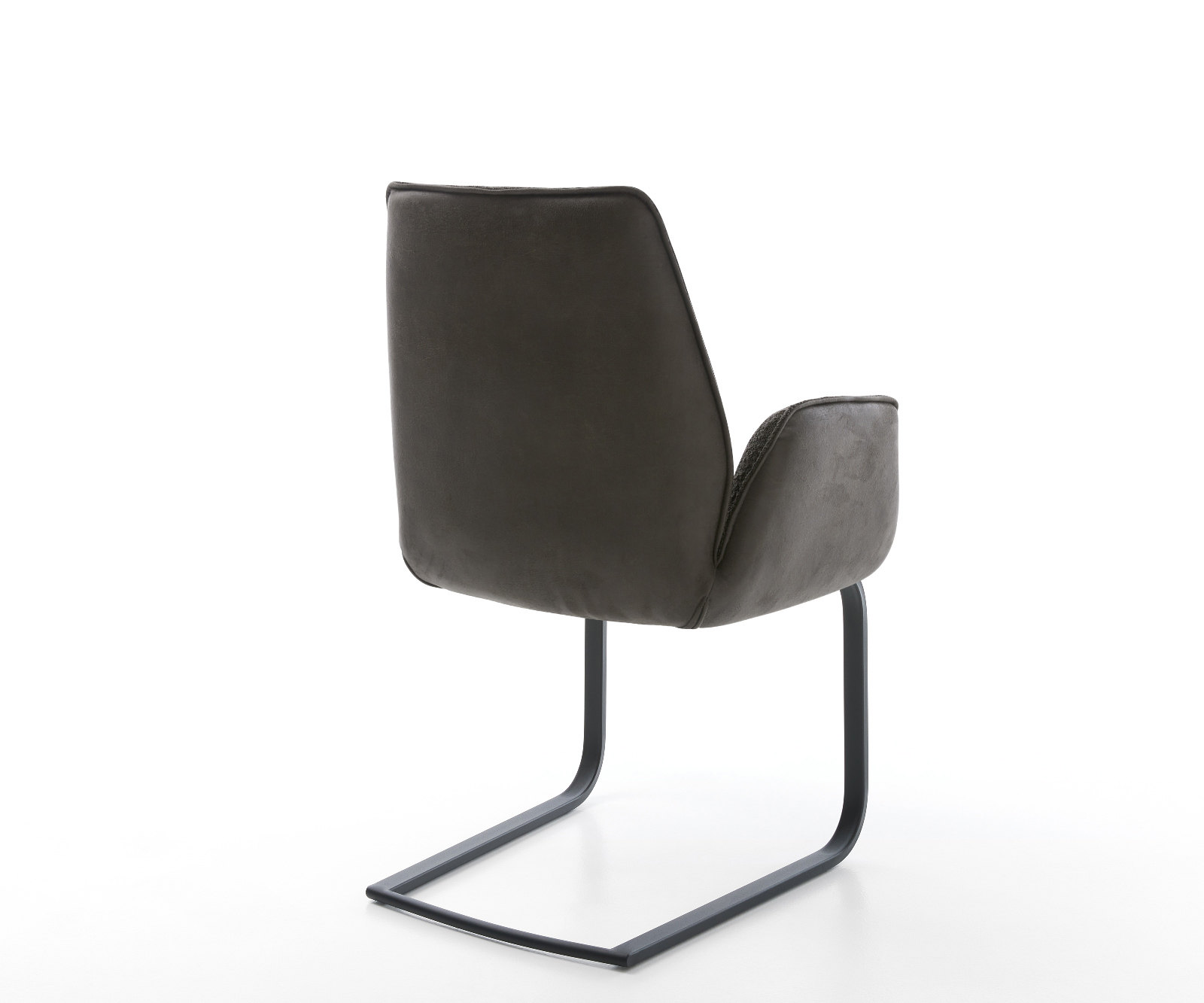 Étkezőszék Zoa-Flex vegyes anyagok fekete konzolos láb lapos fekete zsákrugós - Image 5