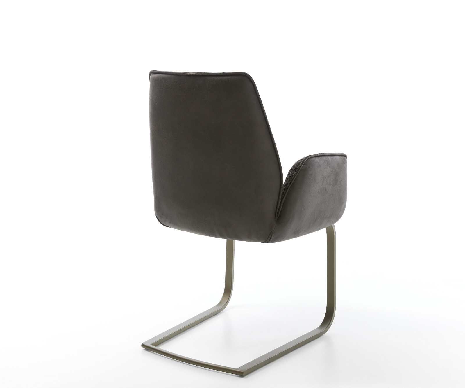 Étkezőszék Zoa-Flex vegyes anyagok fekete konzolos lapos láb titán színű zsákrugós - Image 5