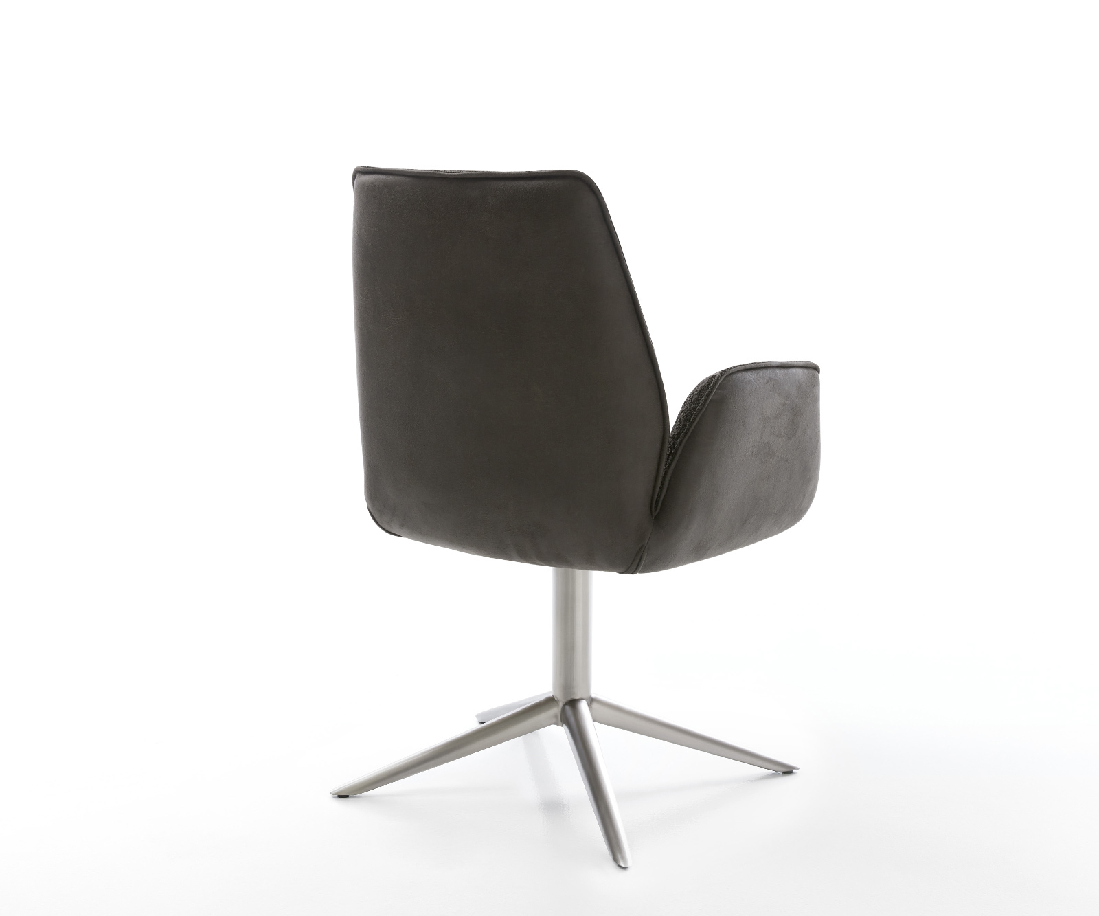 Étkezőszék Zoa-Flex vegyes anyagok fekete rozsdamentes acél kereszt láb 360° forgatható billenő zsákrugó - Image 5