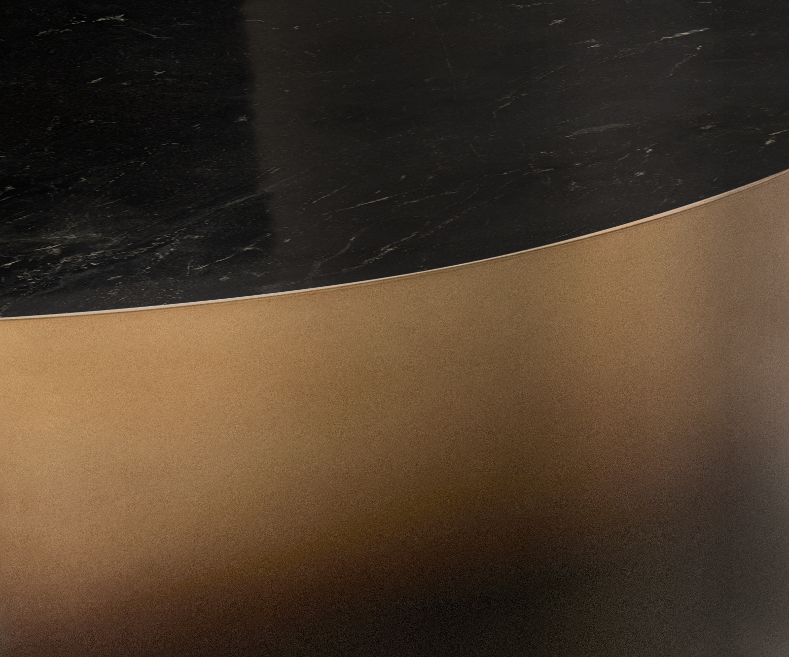 Dohányzóasztal Alerio 90x90 cm márvány fekete ezüst fém arany ombre - Image 3