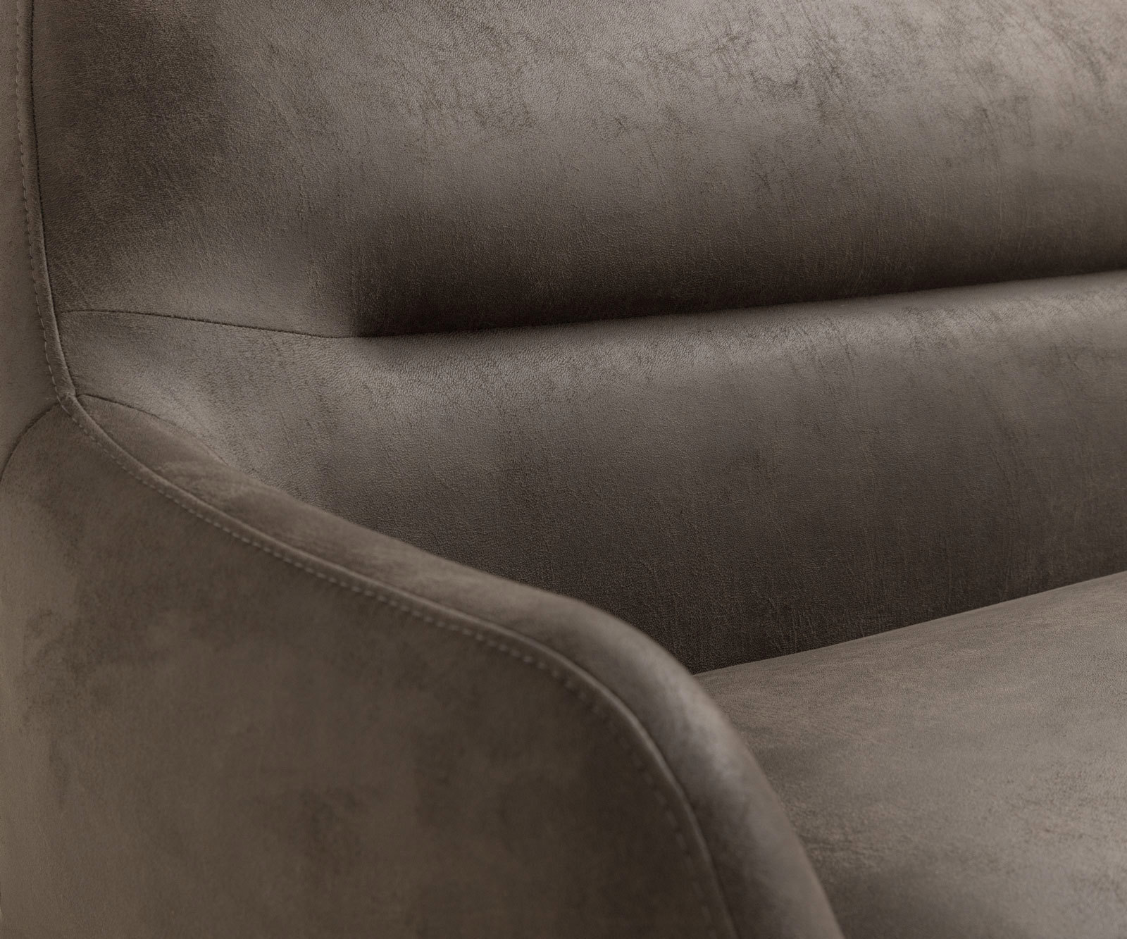 Étkezőpad Taya-Flex 300 cm mikroszálas taupe vintage kereszt láb szögletes fekete zsákrugó - Image 7