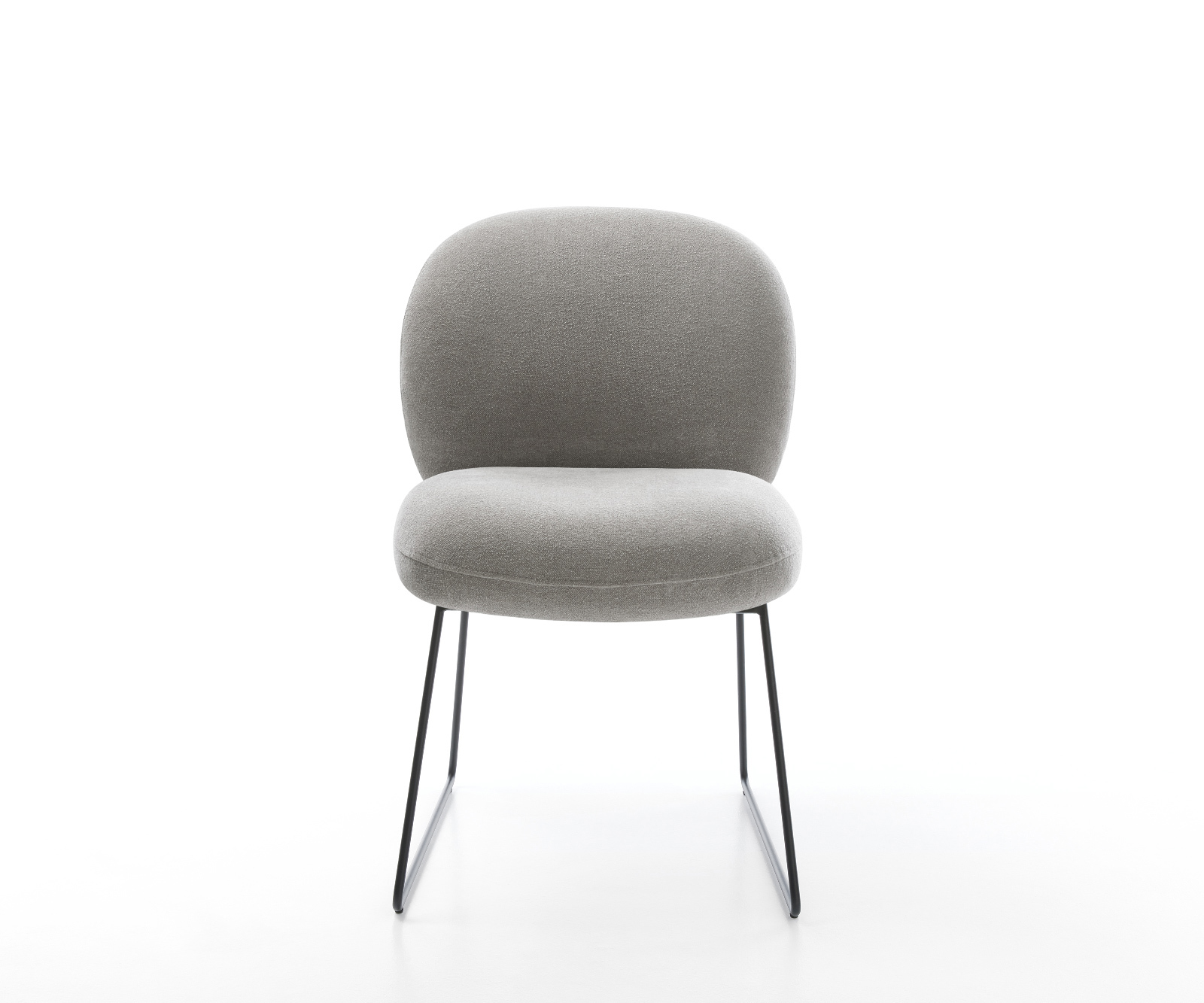 Étkezőszék Nube-Flex strukturált szövet puha szürke vékony láb fekete zsákrugó - Image 2