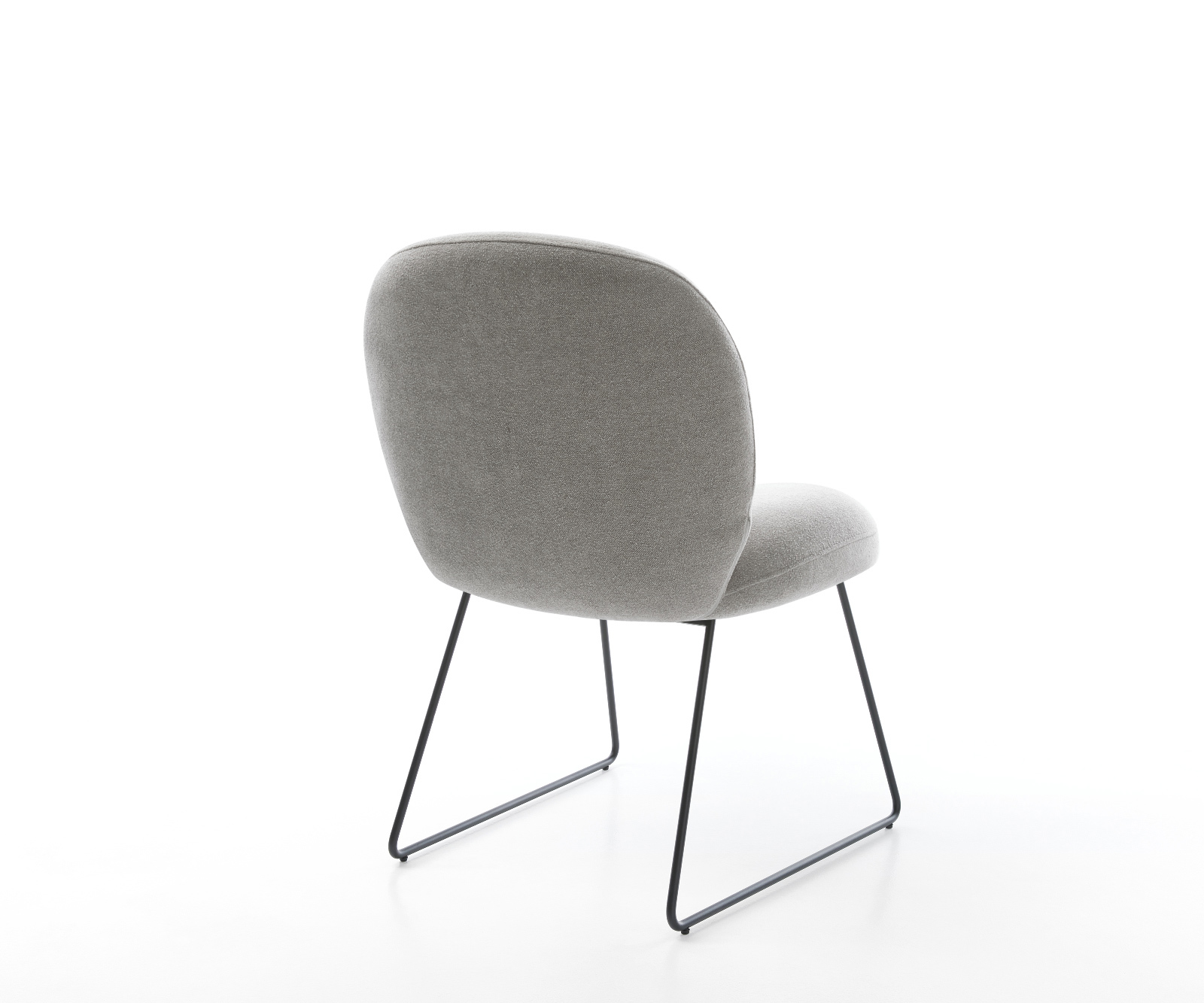 Étkezőszék Nube-Flex strukturált szövet puha szürke vékony láb fekete zsákrugó - Image 5