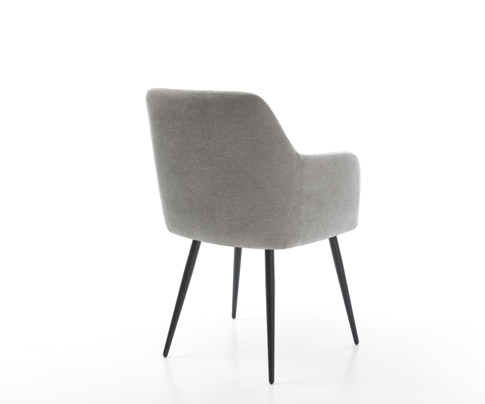 Étkezőszék Greg-Flex strukturált szövet puha szürke 4 lábas kúpos fekete zsákrugós - Image 5