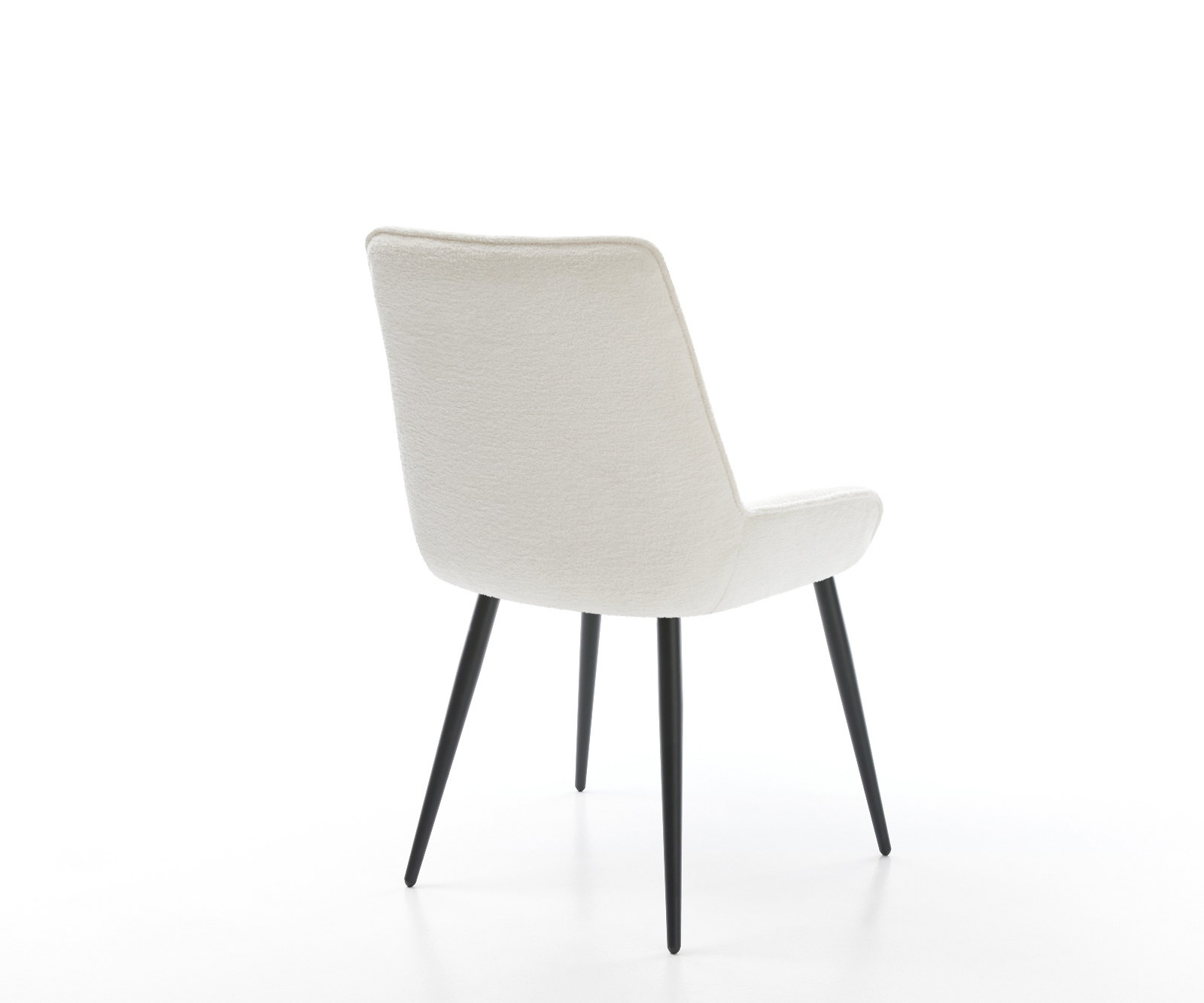 Étkezőszék Taimi-Flex bouclé puha bézs 4 láb kúpos fekete - Image 5