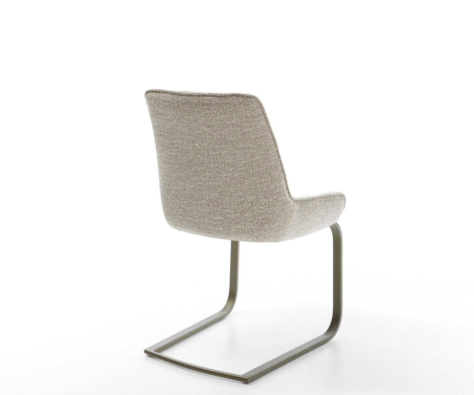 Étkezőszék Taimi-Flex szövött szövet puha bézs konzolos lapos láb titán színű - Image 5