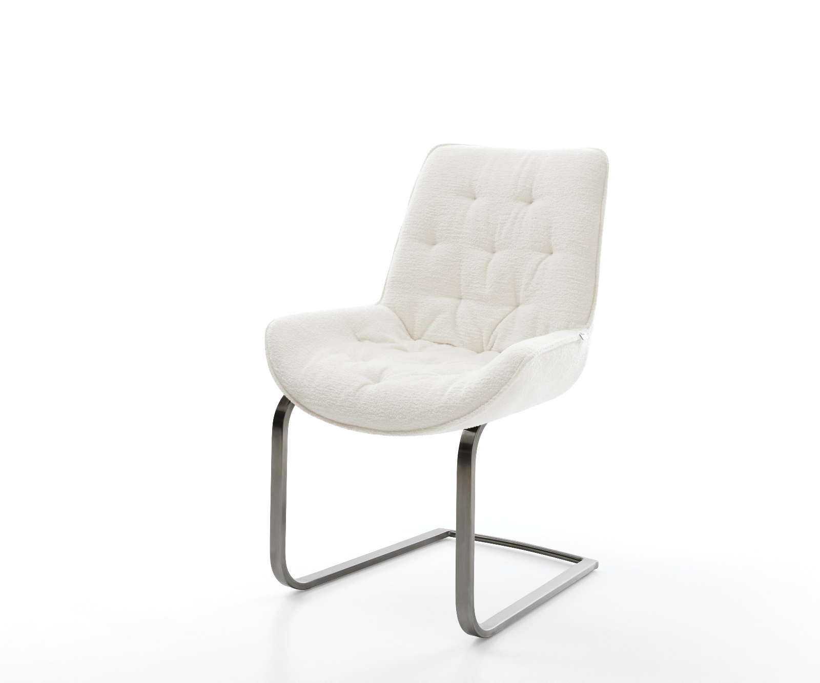 Étkezőszék Taimi-Flex bouclé puha bézs konzolos lapos antracit