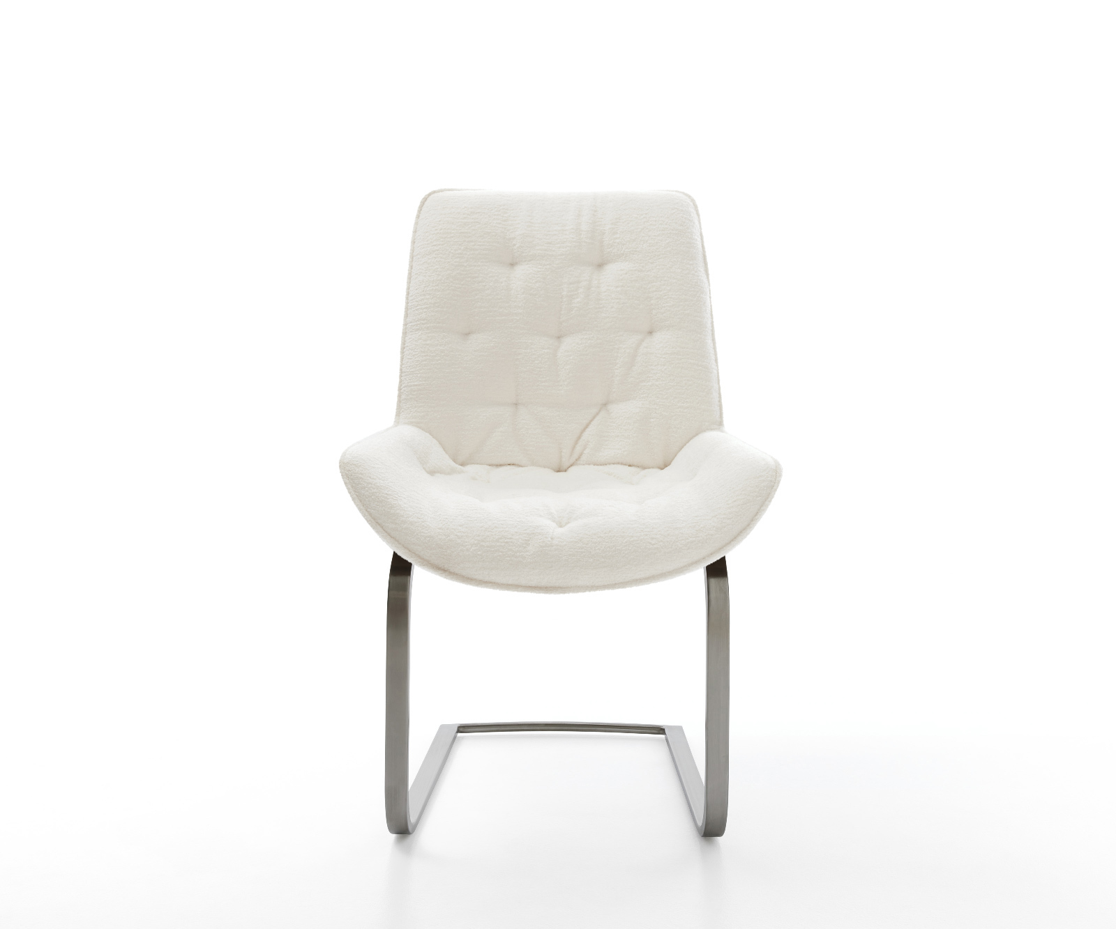 Étkezőszék Taimi-Flex bouclé puha bézs konzolos lapos antracit - Image 2