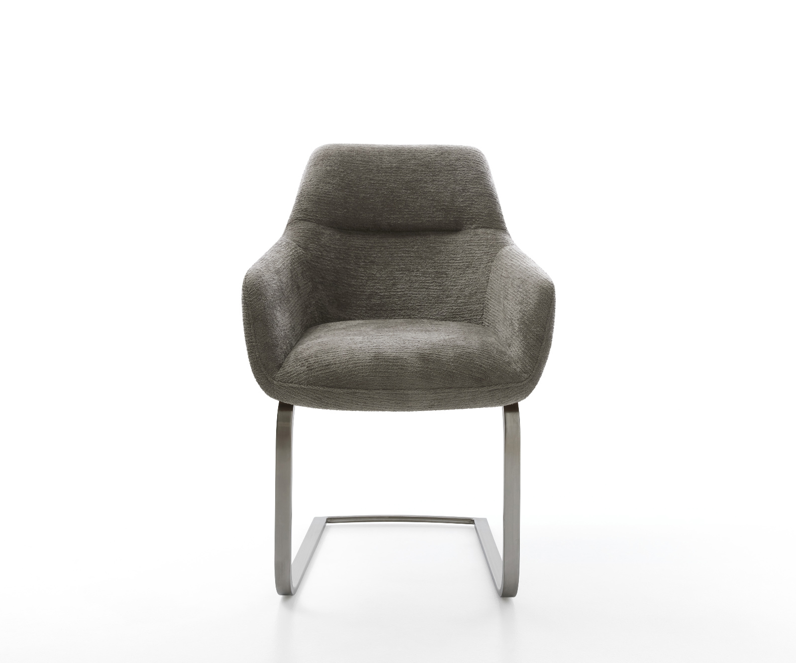 Étkezőszék Pejo-Flex bouclé puha sötét bézs konzolos lapos antracit zsákrugós - Image 2