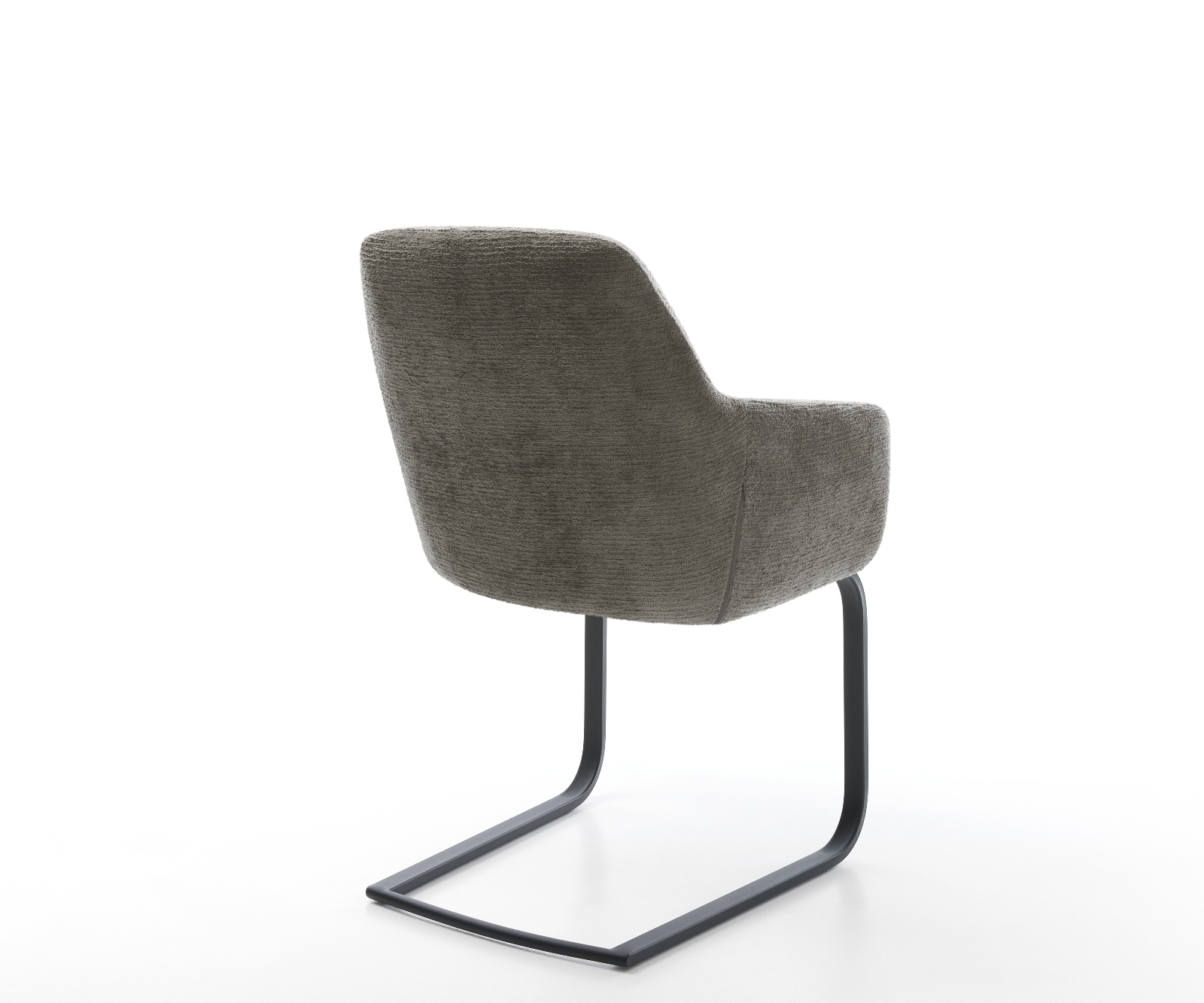 Étkezőszék Pejo-Flex bouclé puha sötét bézs konzolos lapos fekete zsákrugós ülőfelület - Image 5