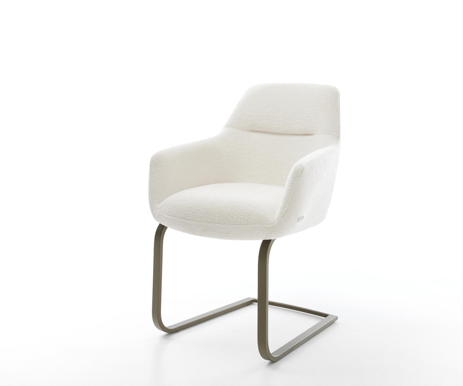 Étkezőszék Pejo-Flex bouclé puha bézs konzolos lapos láb titán színű hatás zsákrugós