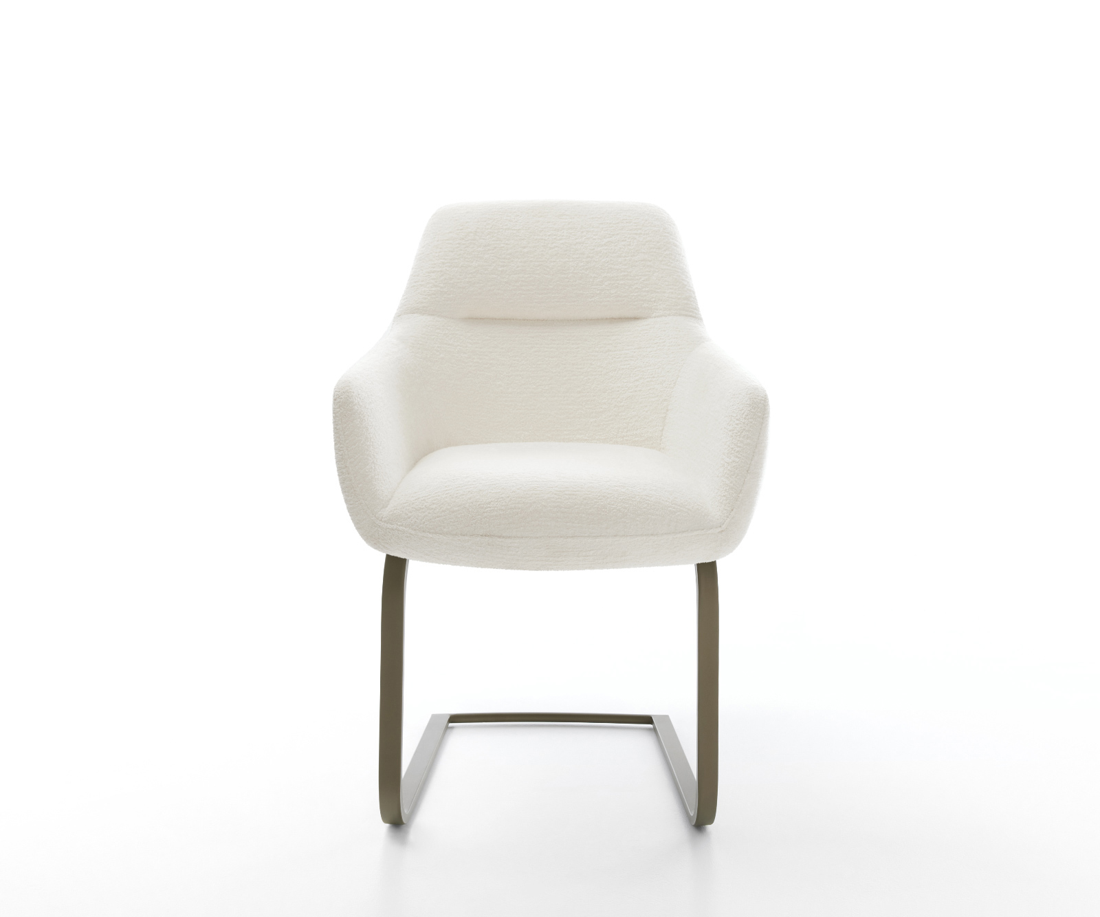 Étkezőszék Pejo-Flex bouclé puha bézs konzolos lapos láb titán színű hatás zsákrugós - Image 2