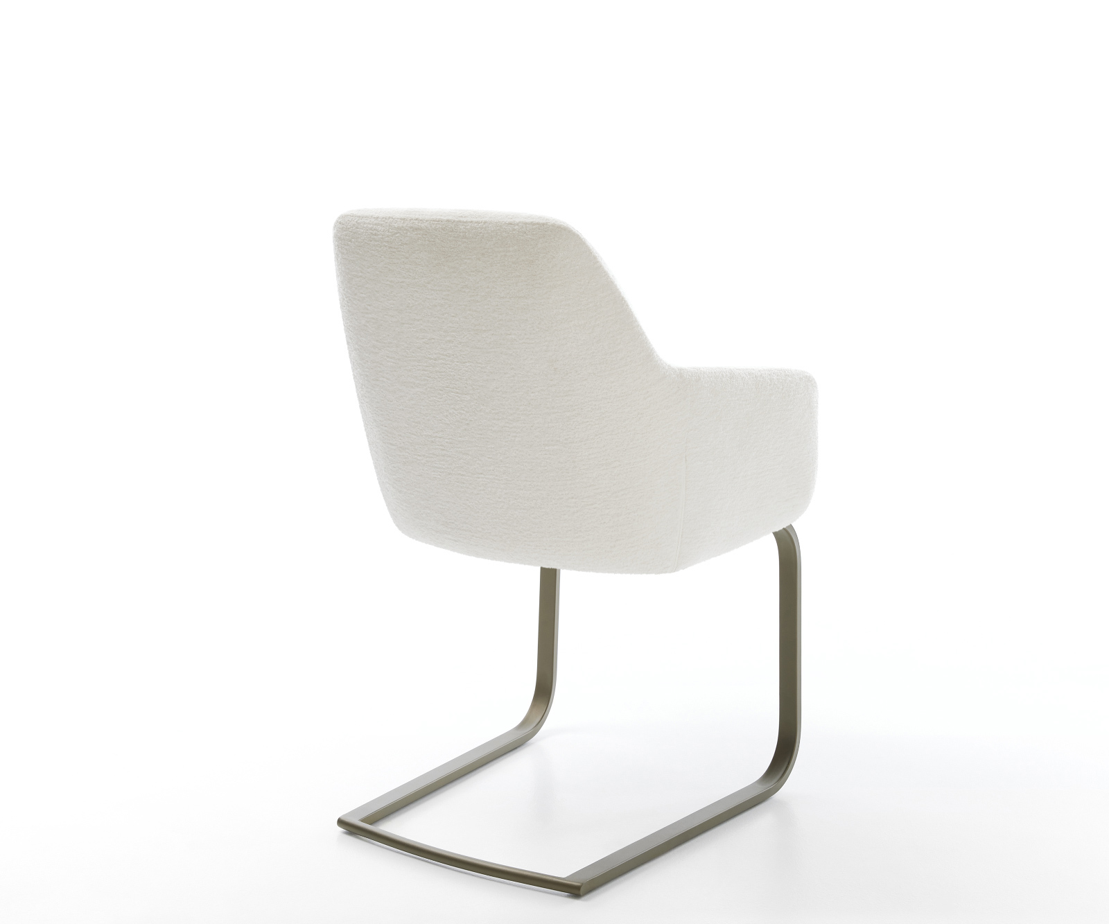 Étkezőszék Pejo-Flex bouclé puha bézs konzolos lapos láb titán színű hatás zsákrugós - Image 5