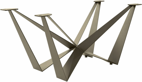 Lábtartó Spider fém titán effektfinish bővíthető asztalokhoz 180-300 cm